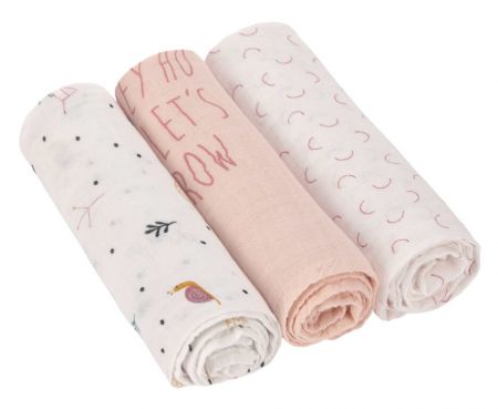 Swaddle Heav. Soft 80x80 Gard. Explo. girls