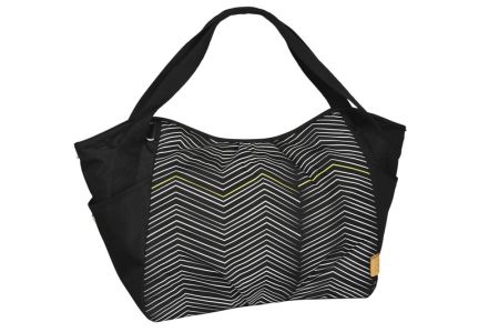 Lässig Casual Twin Bag - Zigzag black white