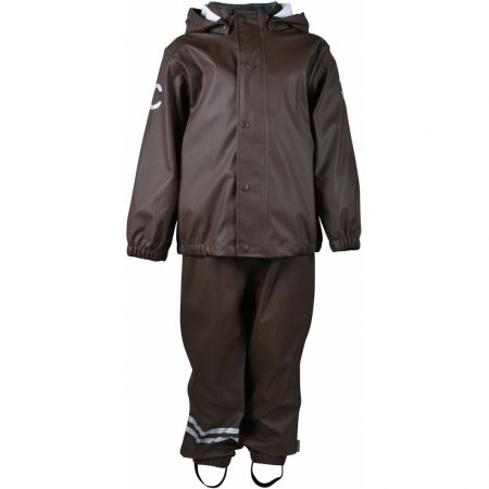 Mikk-Line souprava do deště 8000 Chocolate Brown 33138 Velikost: 128 Voděodolné, reflexní prvek