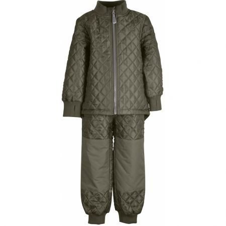 Mikk-Line dětský termo oblek Dusty Olive 4205 Velikost: 128 Termo, Voděodolný