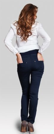 těhotenské kalhoty Slim navy pants - XL