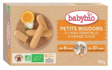 Babybio sušenky pomeranč od 8./10. měsíce, 120g