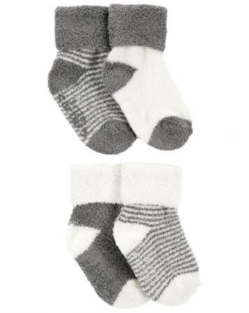 CARTERS CARTER'S Ponožky Stripes Grey neutrál LBB 4ks 12-24m