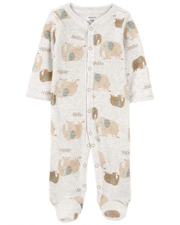 CARTERS CARTER'S Overal na druky Sleep&Play Grey Elephant kluk NB/vel. 56