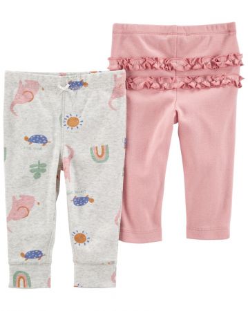 CARTERS CARTER'S Tepláky Pink&Grey holka LBB 2ks 24m