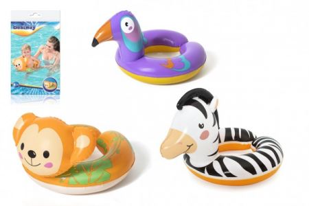 Teddies Kruh nafukovací Safari zvířátko průměr 51cm 3 druhy v sáčku 3-6 let