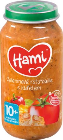 HAMI HAMI Zeleninový talíř s kuřetem (250 g) - maso-zeleninový příkrm