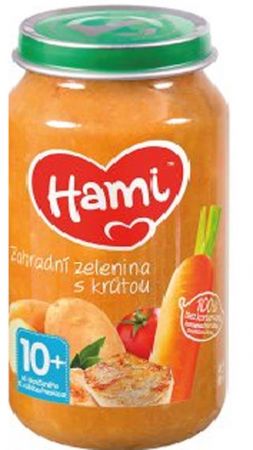 HAMI HAMI Príkrm masovo-zeleninový Zahradní zelenina s krůtou 250 g