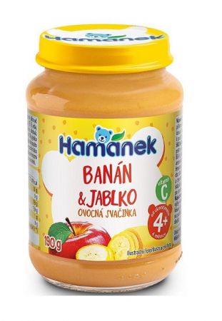 HAMANEK HAMÁNEK S jablky a banány 190 g