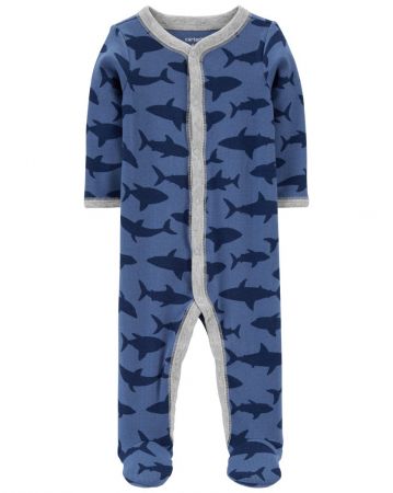 CARTERS CARTER'S Overal na druky Sleep&Play Blue Shark chlapec NB/vel. 56