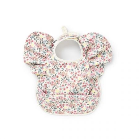 ELODIE DETAILS pogumovaný bryndák s kapsou BABY BIB Floating Flowers