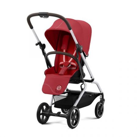 CYBEX sportovní kočárek EEZY S TWIST+ 2 SILVER Hibiscus Red