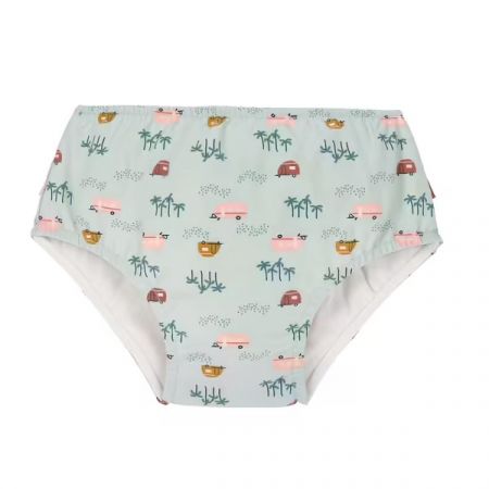 LÄSSIG plavky SWIM DIAPER GIRLS Caravan Mint 24m