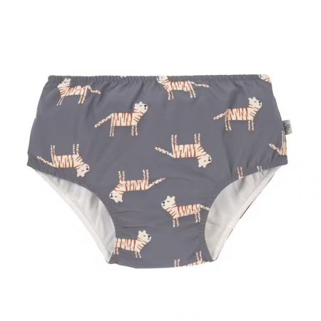 LÄSSIG plavky SWIM DIAPER BOYS Tiger Grey 7-12m