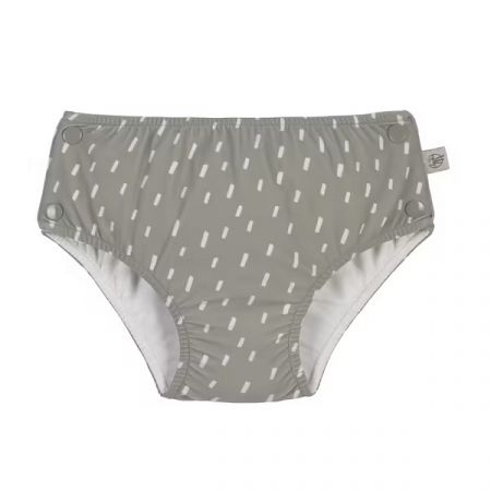 LÄSSIG plavecká plenka s patentkami SNAP SWIM DIAPER Strokes Olive 13-24m