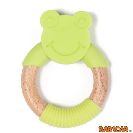 BO JUNGLE kousátko B-TEETHER ANIMAL WOOD Green Frog