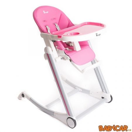 BO JUNGLE jídelní židlička B-HIGH CHAIR Pink