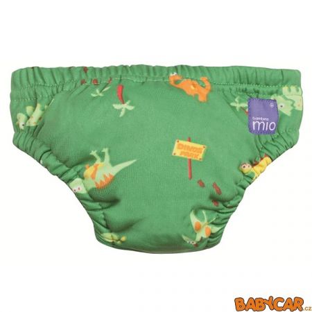 BAMBINO MIO koupací kalhotky SWIM NAPPY S 5-7kg Green Dino