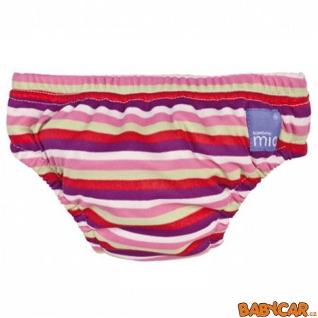 BAMBINO MIO koupací kalhotky SWIM NAPPY S 5-7kg Pink Stripe DOPRODEJ!