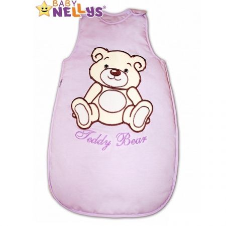BABY NELLYS spací vak TEDDY BEAR Lila vel. 56/74