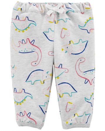 CARTERS CARTER'S Tepláky Grey Dino holka NB/vel. 56