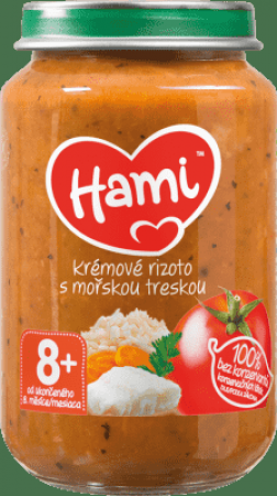 HAMI HAMI Rajčata s treskou a rýží (200 g) - maso-zeleninový příkrm