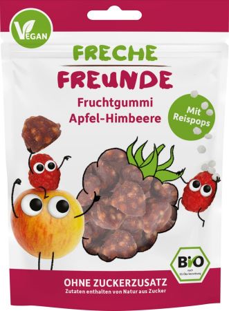 FRECHEFREUN FRECHE FREUNDE BIO Želé ovocné Jablko, malina, rýžové kuličky 12 m, 30 g