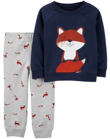 CARTERS CARTER'S Set 2dílný mikina, tepláky Navy Fox chlapec 3m