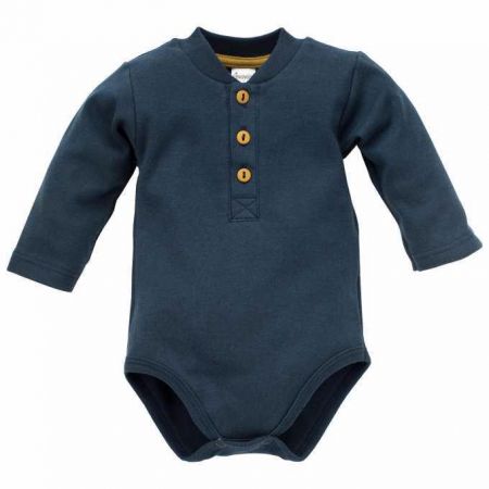 PINOKIO PINOKIO Body polo dlouhý rukáv Secret Forest vel. 74 navy
