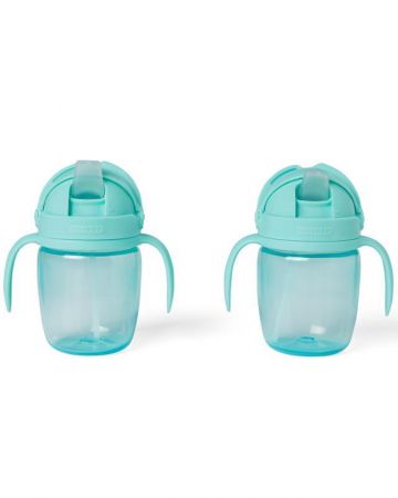 SKIPHOP SKIP HOP Hrnek rostoucí Sip-to-Straw Teal 6m+