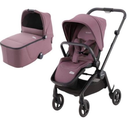 Dvojkombinace kočárku Recaro Sadena 2022 Duo Prime Pale Rose