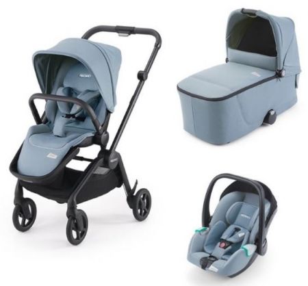 Trojkombinace kočárku Recaro Sadena 2022 Trio Prime Frozen Blue