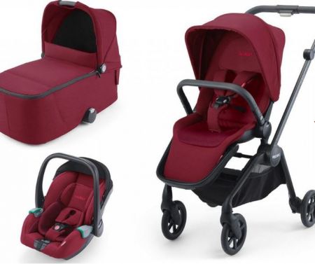 Trojkombinace kočárku Recaro Sadena 2022 Trio Select Garnet Red