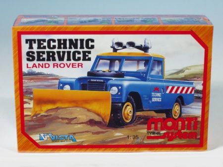 SEVA Stavebnice Monti System MS 01 Technic Service Land rover 1:35 v krabici 22x15x6cm