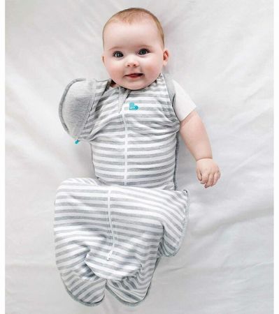 LOVE TO DREAM - Rychlozavinovačka SwaddleMe Up 50/50, Grey 11 - 14 kg, 0,6 tog