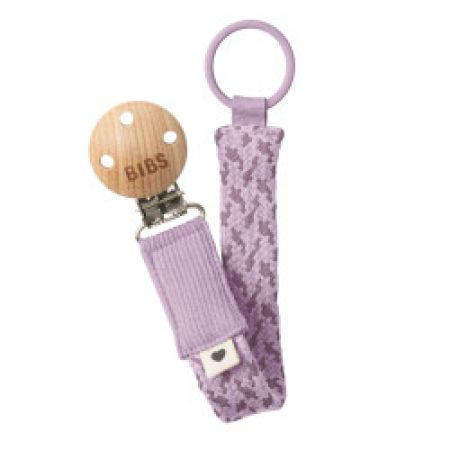 BIBS klip na dudlík Paci Braid Violet Sky/Mauve