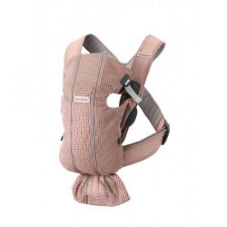 BabyBjörn nosítko Mini 3D Mesh Dusty Pink