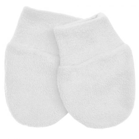 Babyrenka kojenecké rukavičky Fleece Barva: White