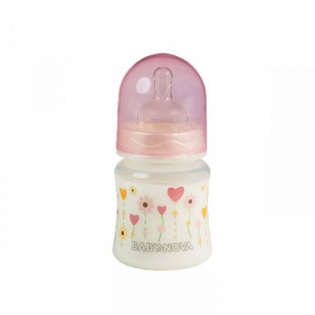 Baby Nova lahev široká 150 ml 0-24 m růžová