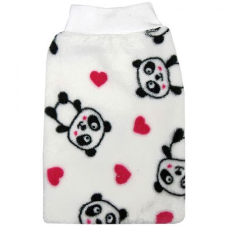 Babyrenka velká žínka pro miminka Polar Fleece s nápletem 25x16 cm vzor Panda