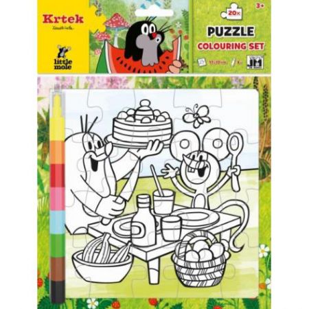 MODELS - Puzzle k vymalování Krtek