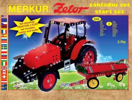 Stavebnice Merkur Traktor Zetor základní sada