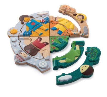 Plan Toys, Puzzle - Oblékání podle počasí