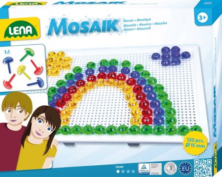 Lena,mozaika klobouček 1,5cm krystal 120ks v krabici