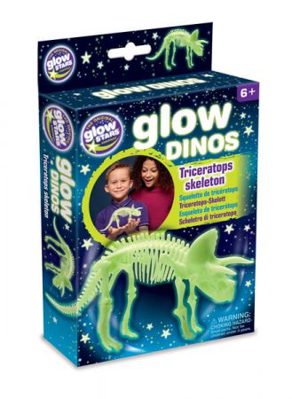 GlowStars Glow Dinos 3D kostra Triceratops