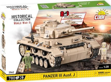 COBI - II WW Panzer III Ausf J, 2 v 1, 780 k, 2 f