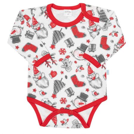 Kojenecké body s dlouhým rukávem New Baby Christmas Dle obrázku 68 (4-6m)