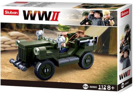 Sluban WWII M38-B0682 Sovětský terénní vůz GAZ 67