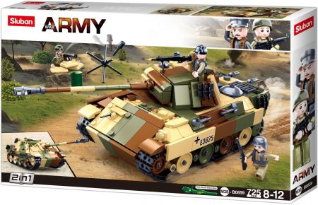 Sluban Army N38-B0859 Maskovaný tank střední 2v1