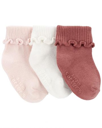 CARTERS CARTER'S Ponožky Pink holka LBB 3ks 0-3m